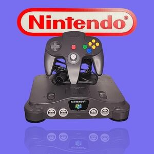 Nintendo 64 Console Bundle W/Matching Charcoal Controller VGUC TESTED!